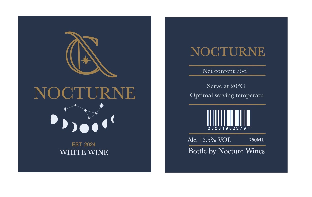 Nocturne Wine Company packaging, image 2