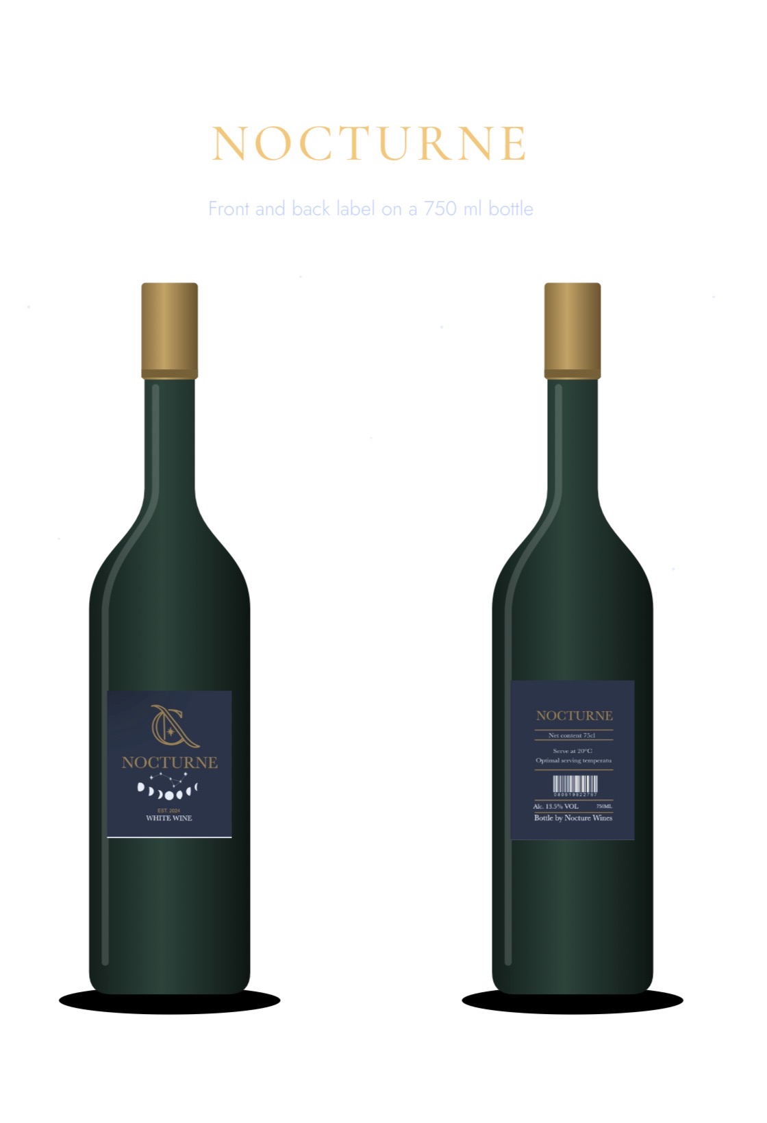 Nocturne Wine Company packaging, image 3