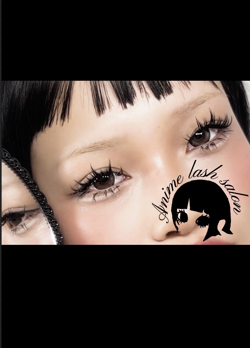 Anime-inspired lash salon branding